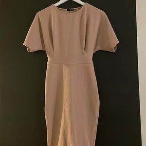Taupe midi dress size 8